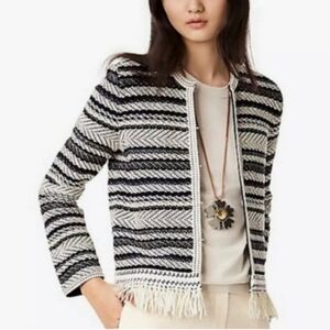 Tory Burch | Payton Fringe Cardigan Sweater